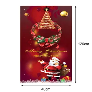 40x120cm Christmas Santa Claus Anti-slip Pad Kitchen Floor Mat Carpet Rug