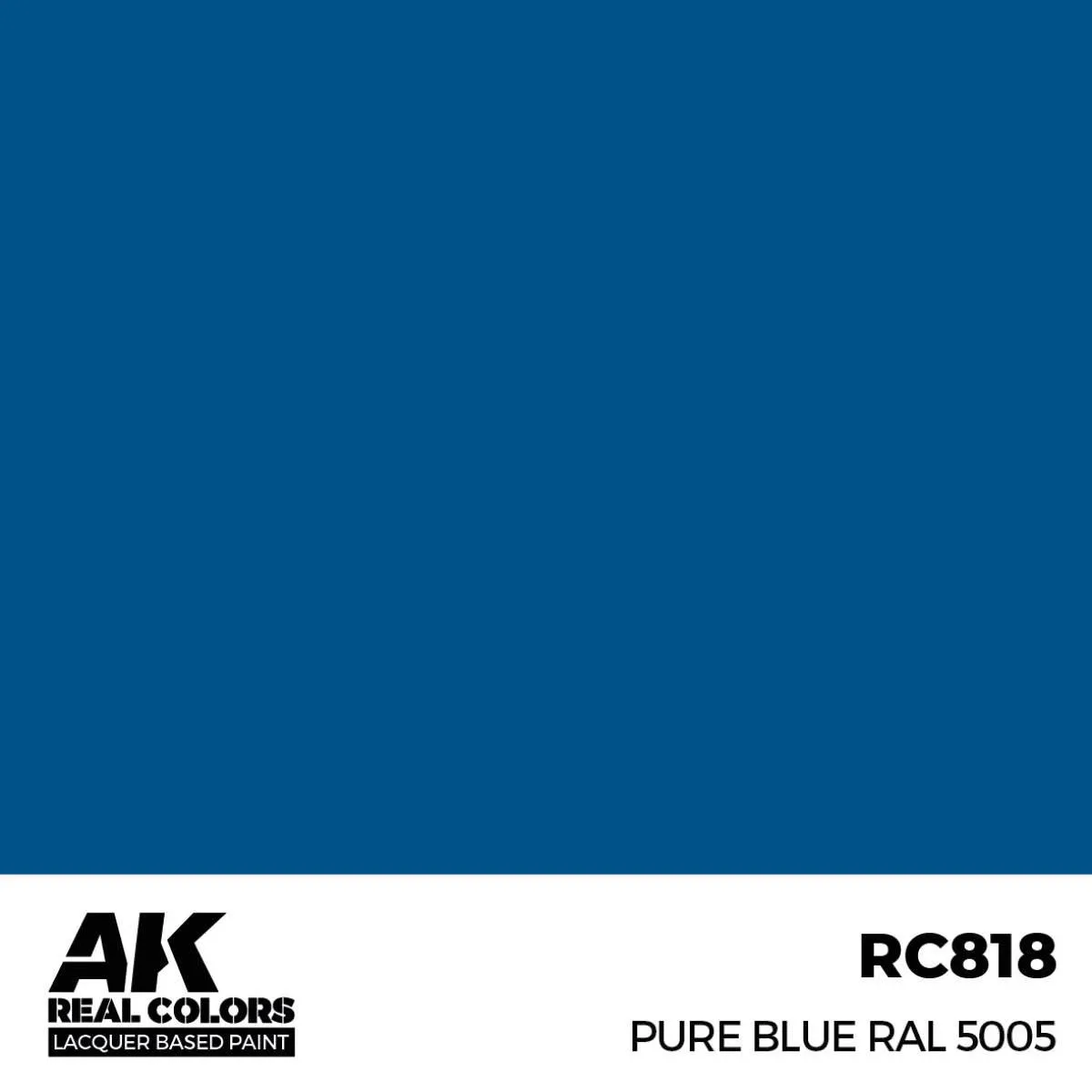 AK Interactive RC818 Real Colors Pure Blue RAL 5005 Paint 17ml