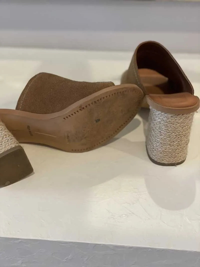 ALYCIA SANDALS BROWN SUEDE - re:vita