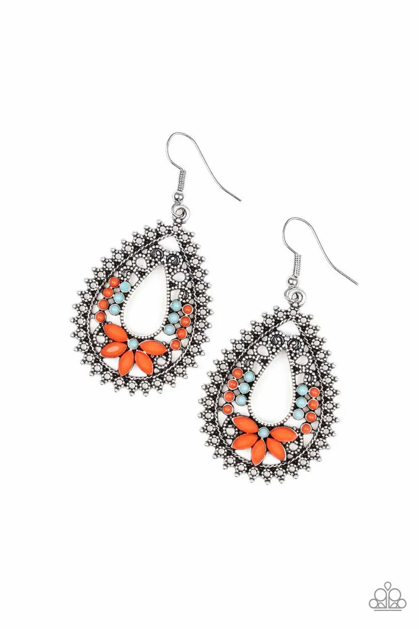 Atta-GALA Orange Paparazzi Earrings