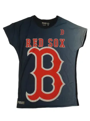 Boston Red Sox Concepts Sport WOMEN'S Navy Red Translucent SS T-Shirt (M)