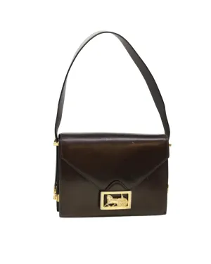 Celine Horse Carriage Shoulder Bag Leather Brown