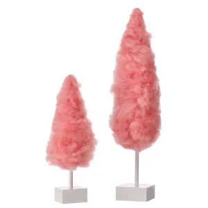 Cotton Candy Tabletop Trees