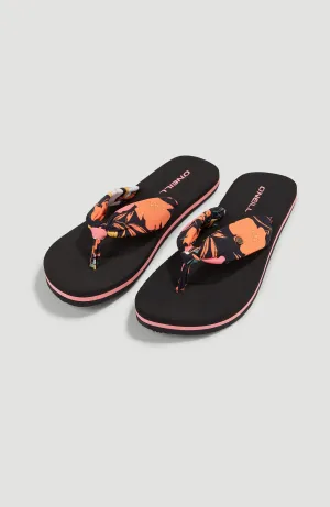 Ditsy Sun BLOOM™ Sandals | Black Bluemchen