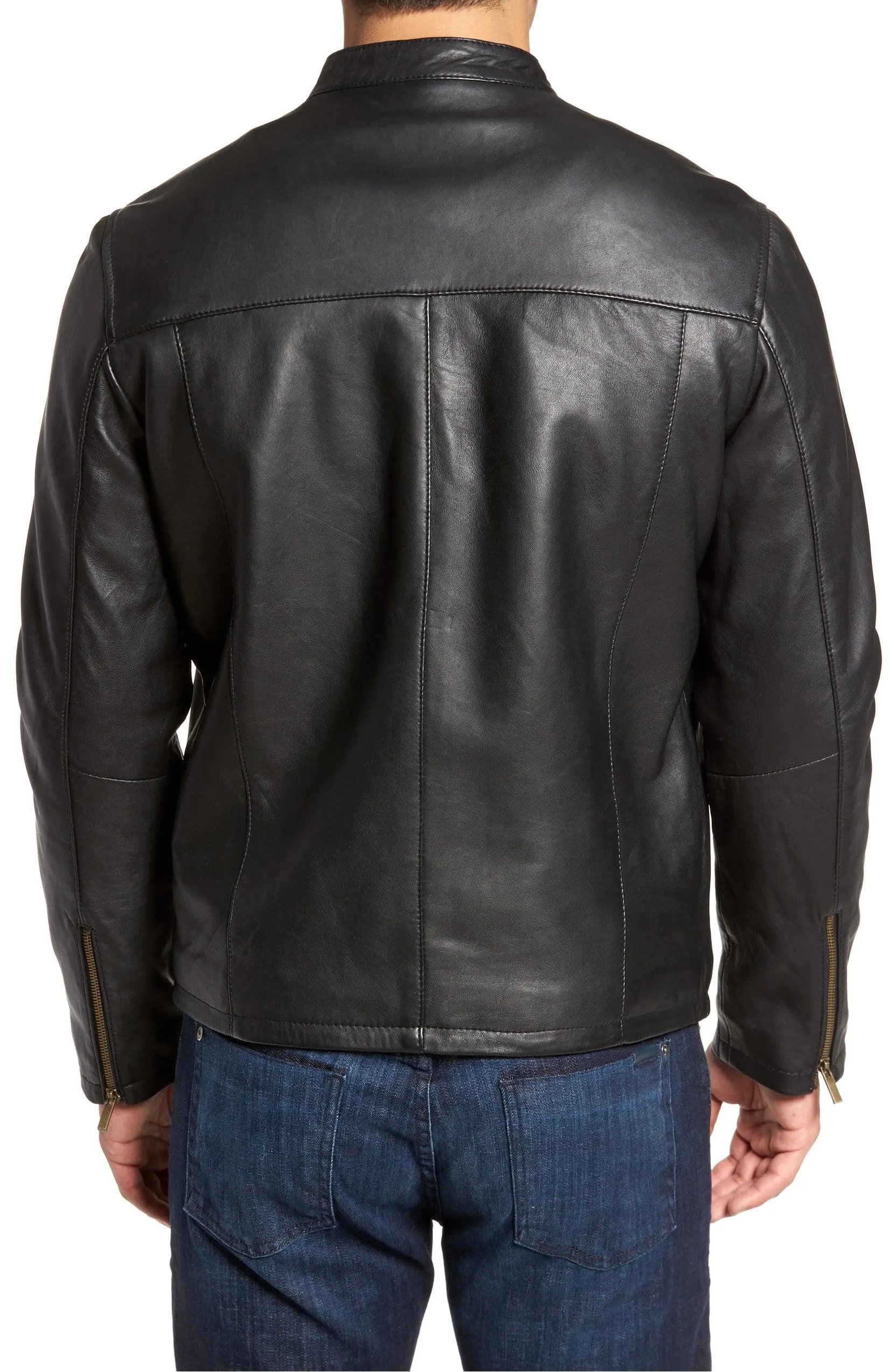 Drake Men's Classic Cowhide Leather Jacket