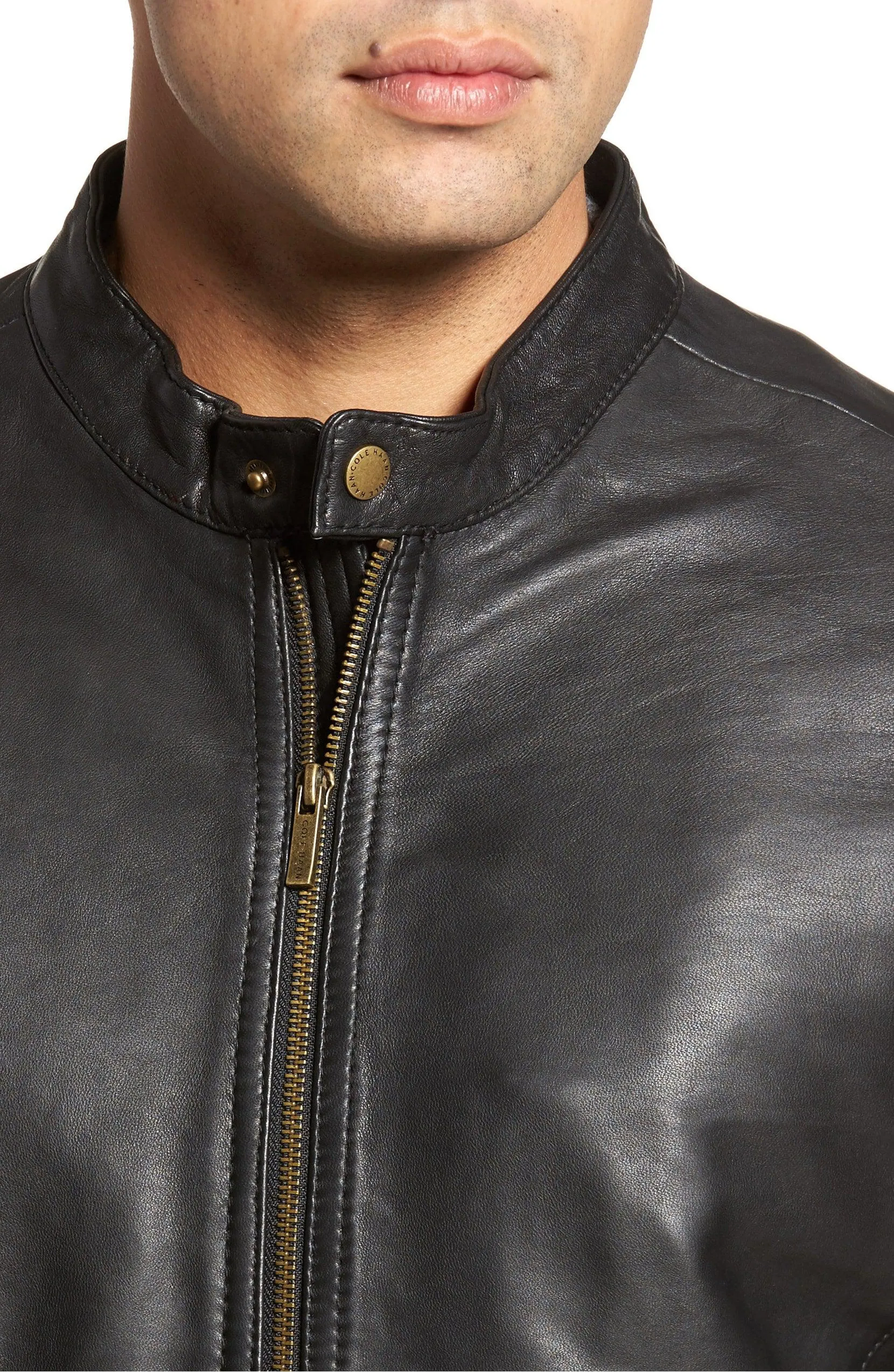 Drake Men's Classic Cowhide Leather Jacket