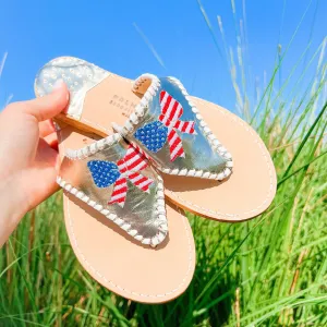 Embroidered Patriotic Bow