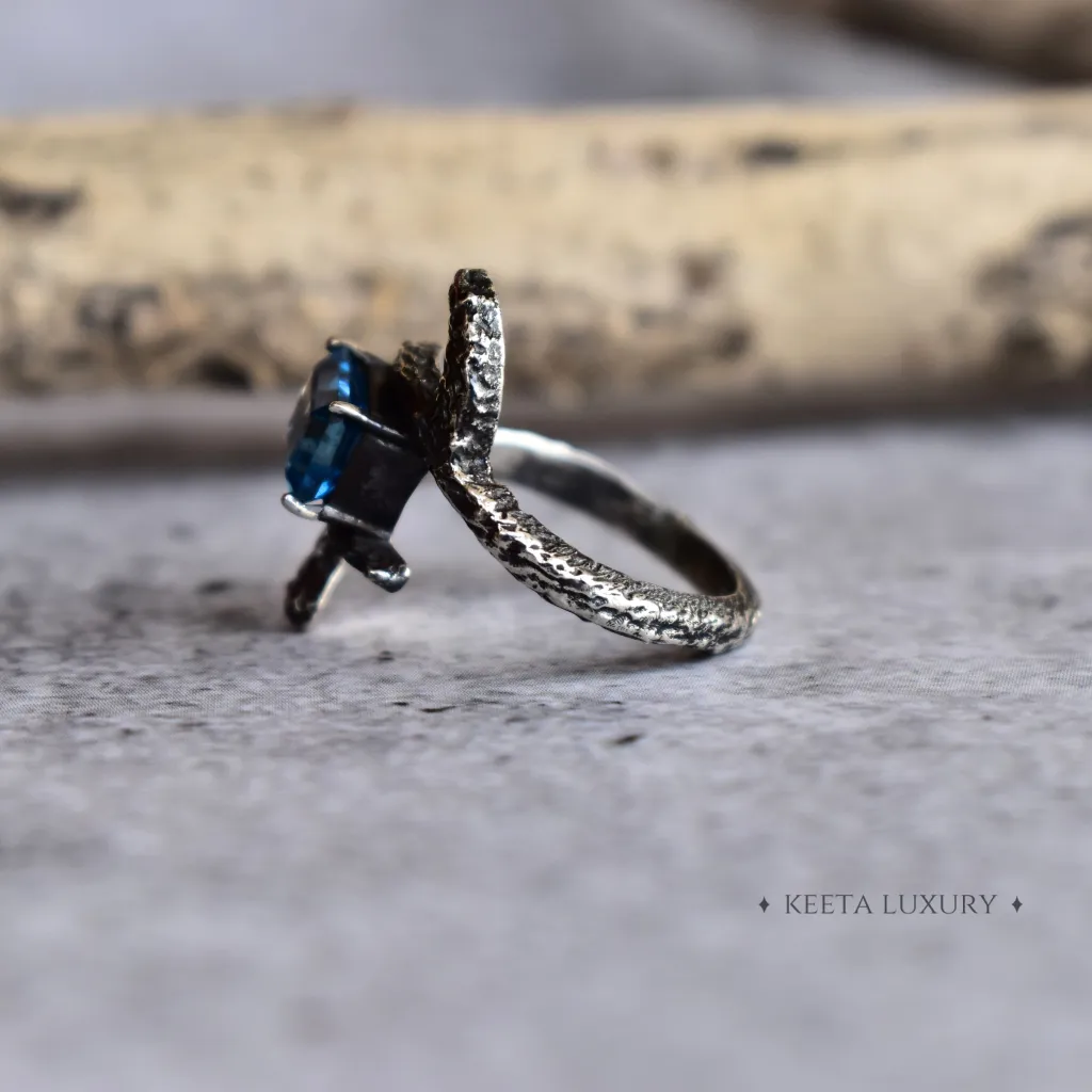 Enchanted Forest - Blue Topaz Ring