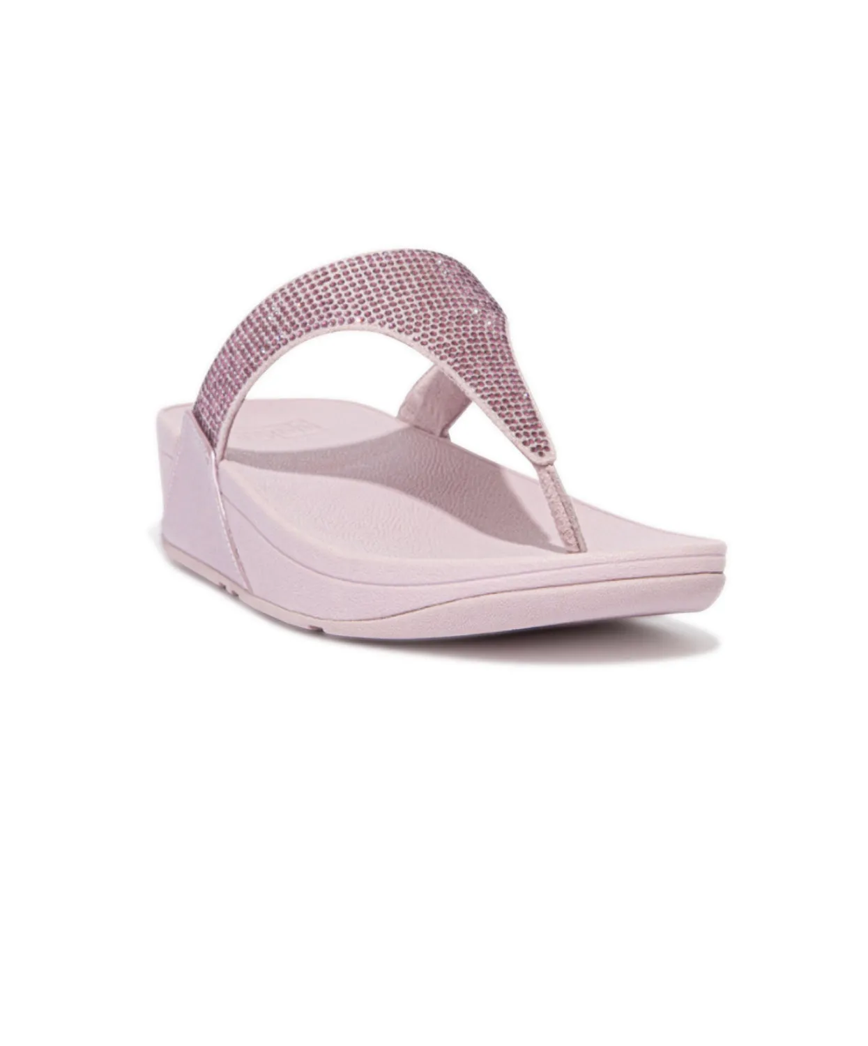 FitFlop Lulu Crystal Embellished Toe Post Sandals Purple