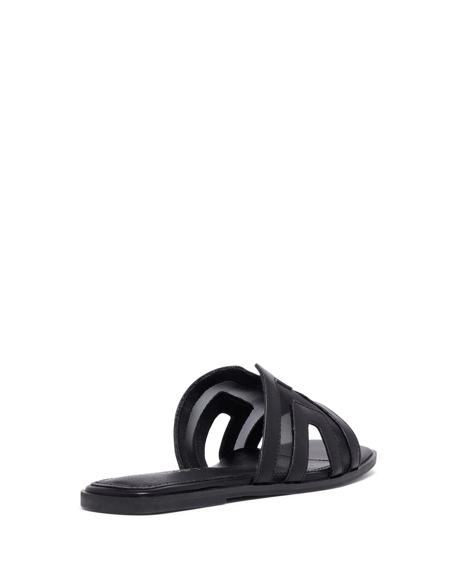 Gaze Flat Sandal Black Mesh