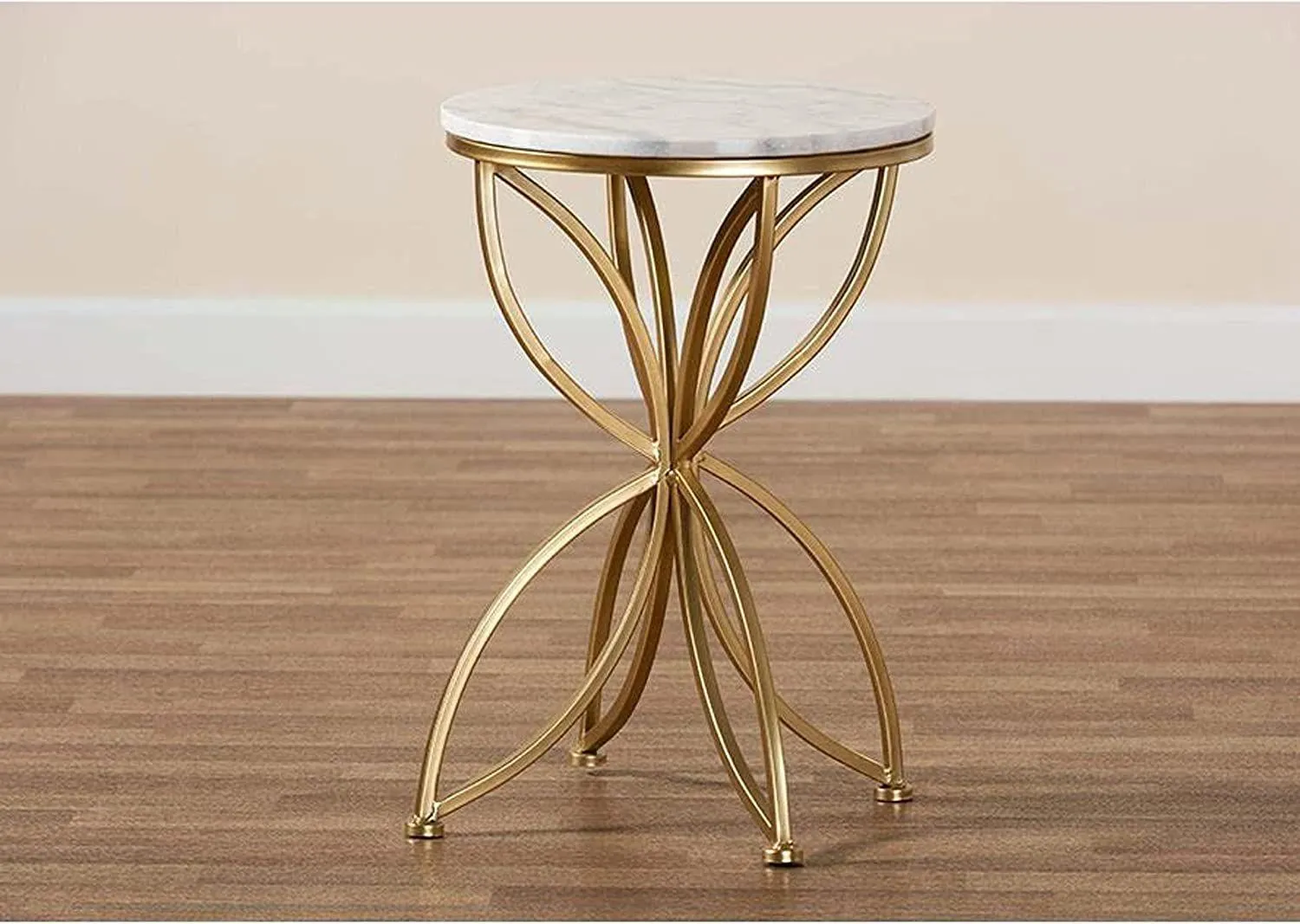 Golden Flower Sofa Side Table.