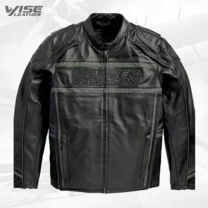 Harley Davidson Luminator 360 Men’s Black Leather Jacket