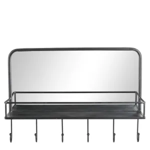 Hildia mirror 60x42 cm. black