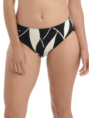 Ile De Re Bikini Brief - Black & Cream