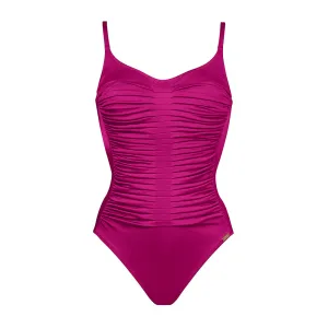 Impact Berry Glaze Gathered Swimsuit