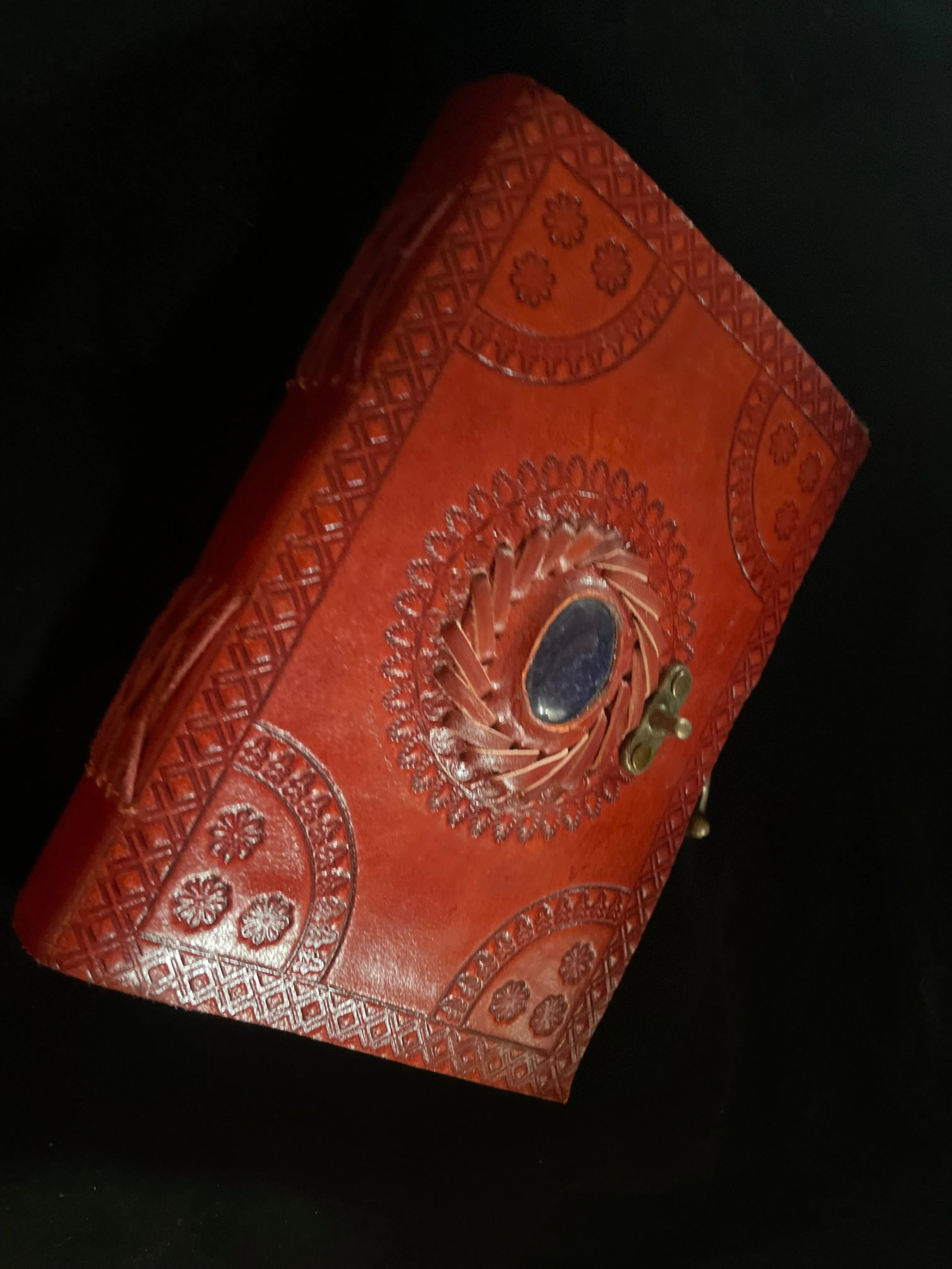 Lapis Stone Leather Journal-5"x7"