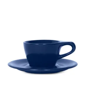 Lino Single Cappuccino Cup & Saucer - Indigo (5oz/148ml)