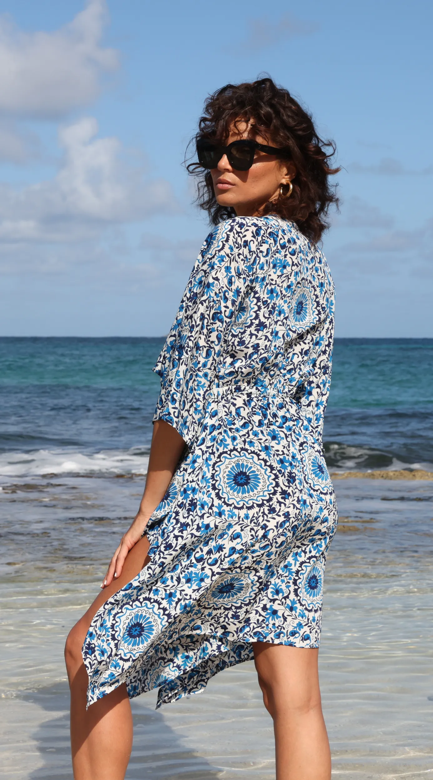 Mahina Kaftan Dress | Bukhara Print