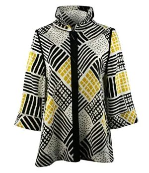 Moonlight Flexible Mandarin Collar Asian Style Button Front Womens Fashion Jacket