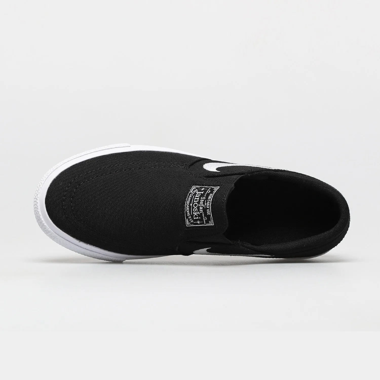 Nike Shoes SB Stefan Janoski Canvas Slip (GS) Youth - Black/White