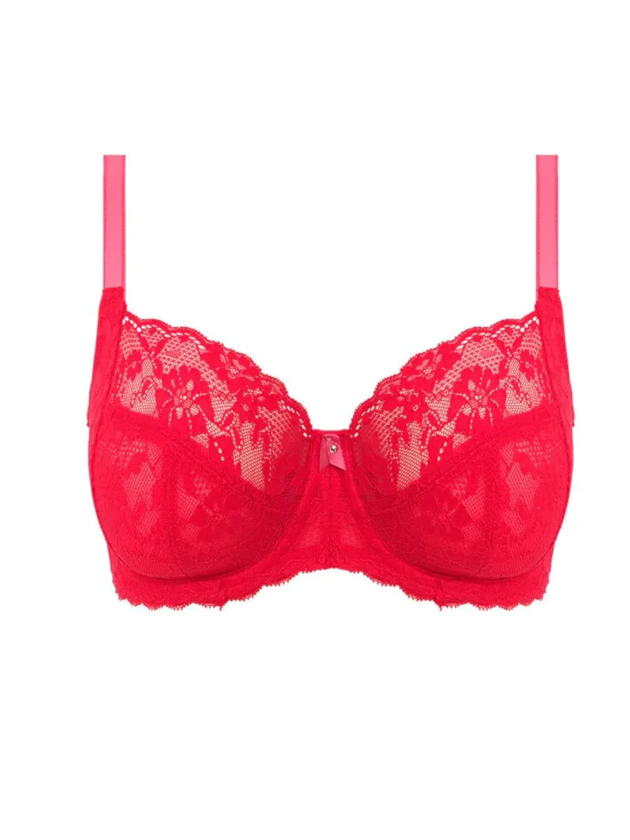 Offbeat Side Support Bra - Chilli Red