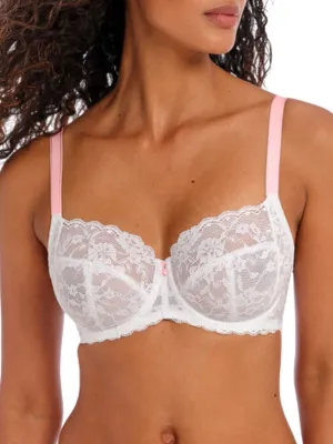 Offbeat Side Support Bra - White