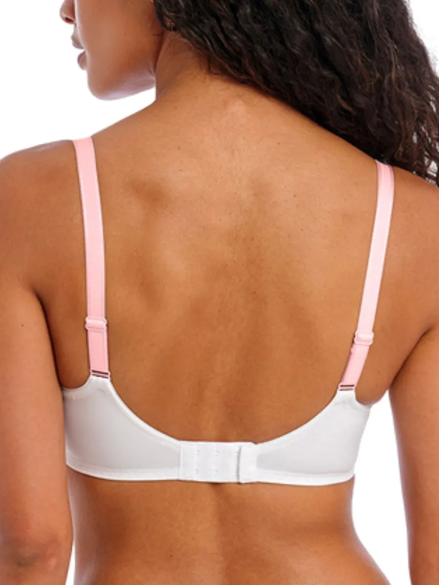 Offbeat Side Support Bra - White