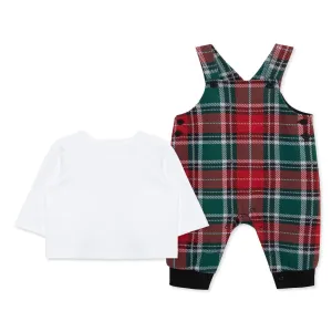 Plaid Overall Set