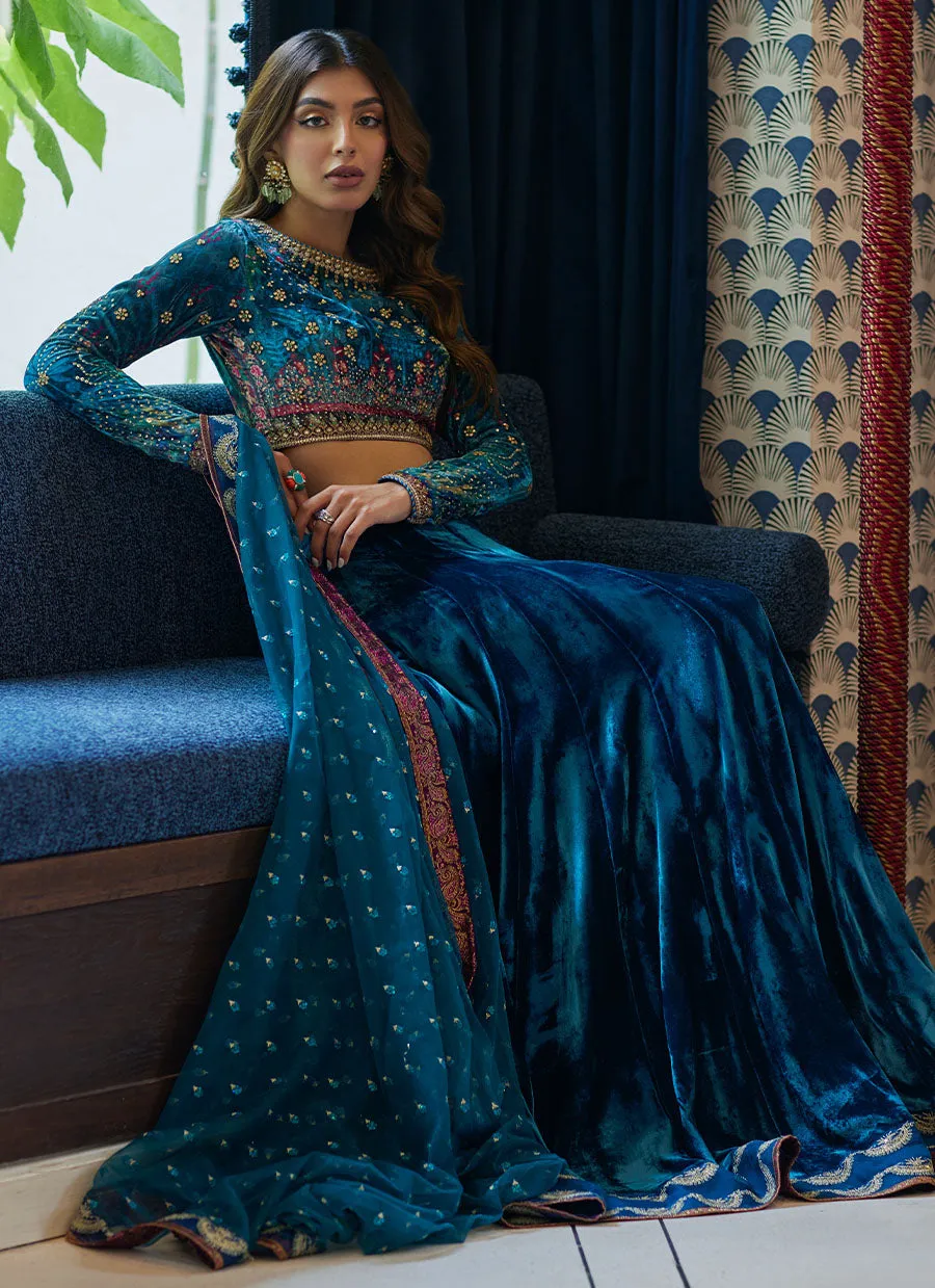 Reem Teal Lehnga Choli