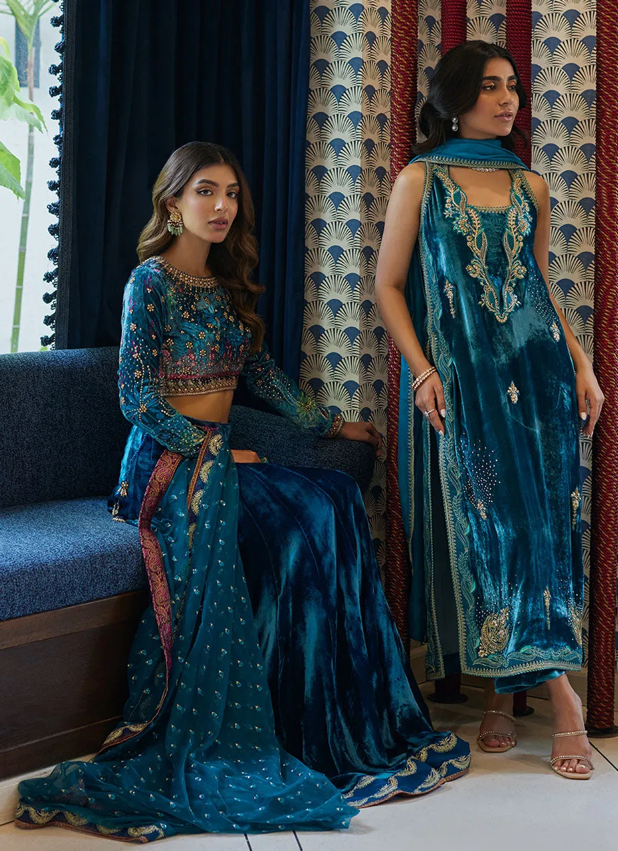 Reem Teal Lehnga Choli