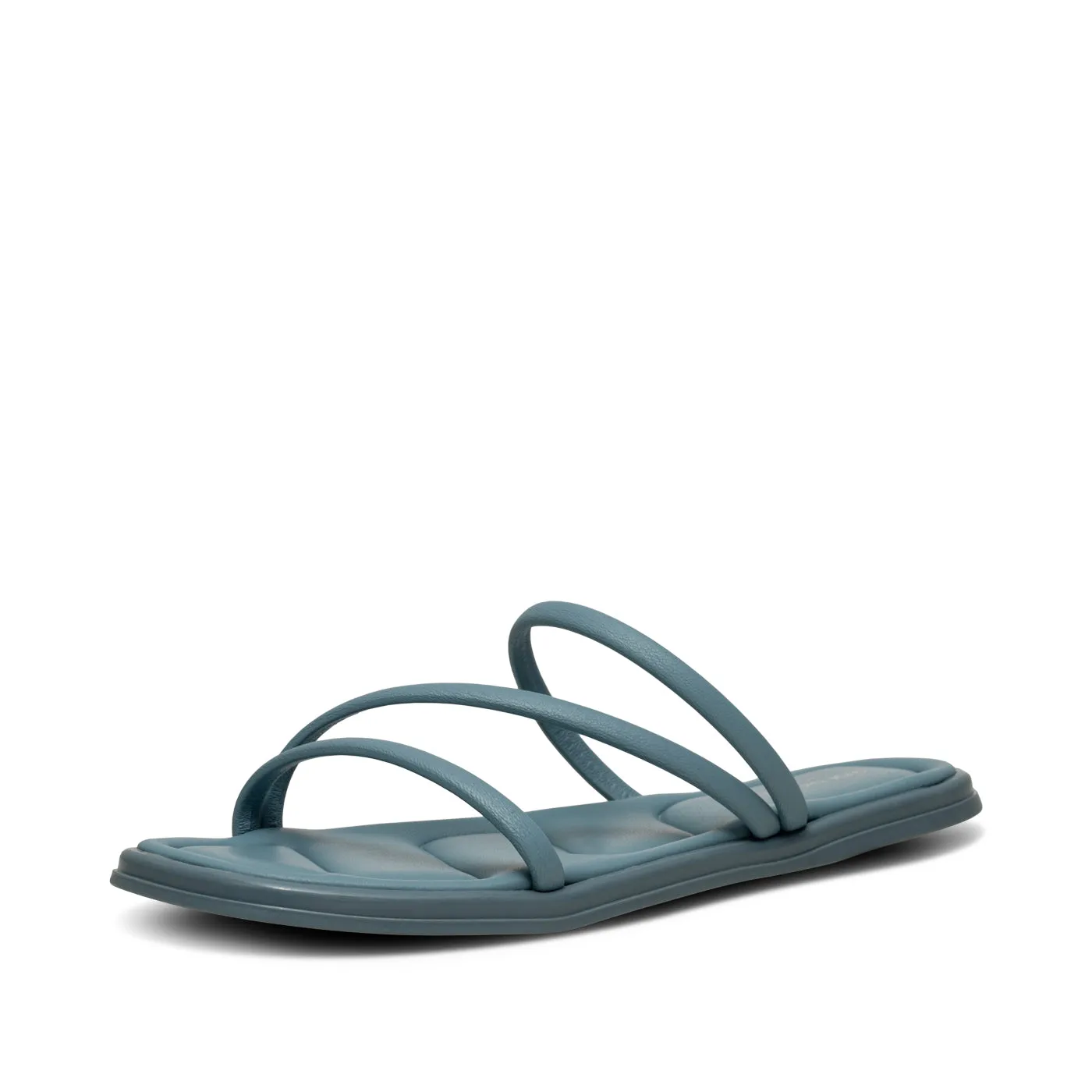 Selena strap sandal leather - Dusty Blue