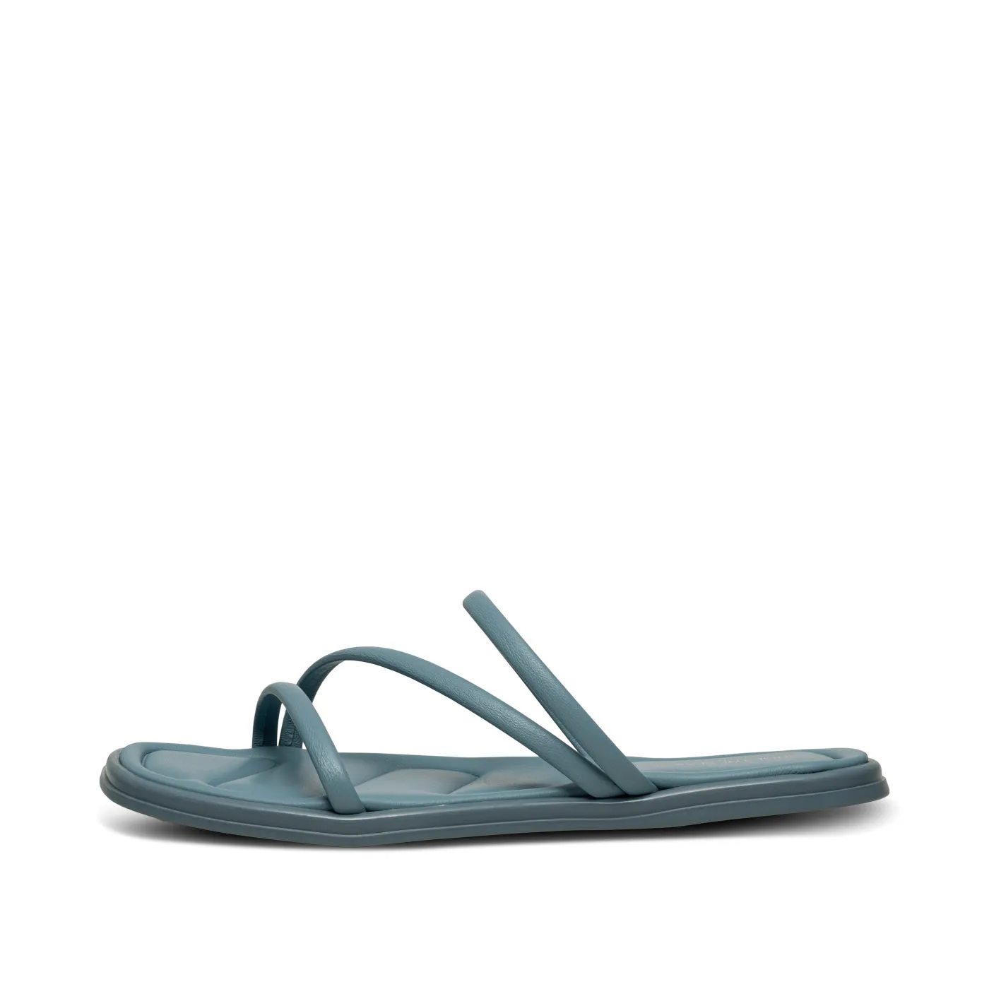 Selena strap sandal leather - Dusty Blue