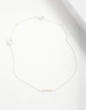 Sterling Silver Mini Pearl Bracelet