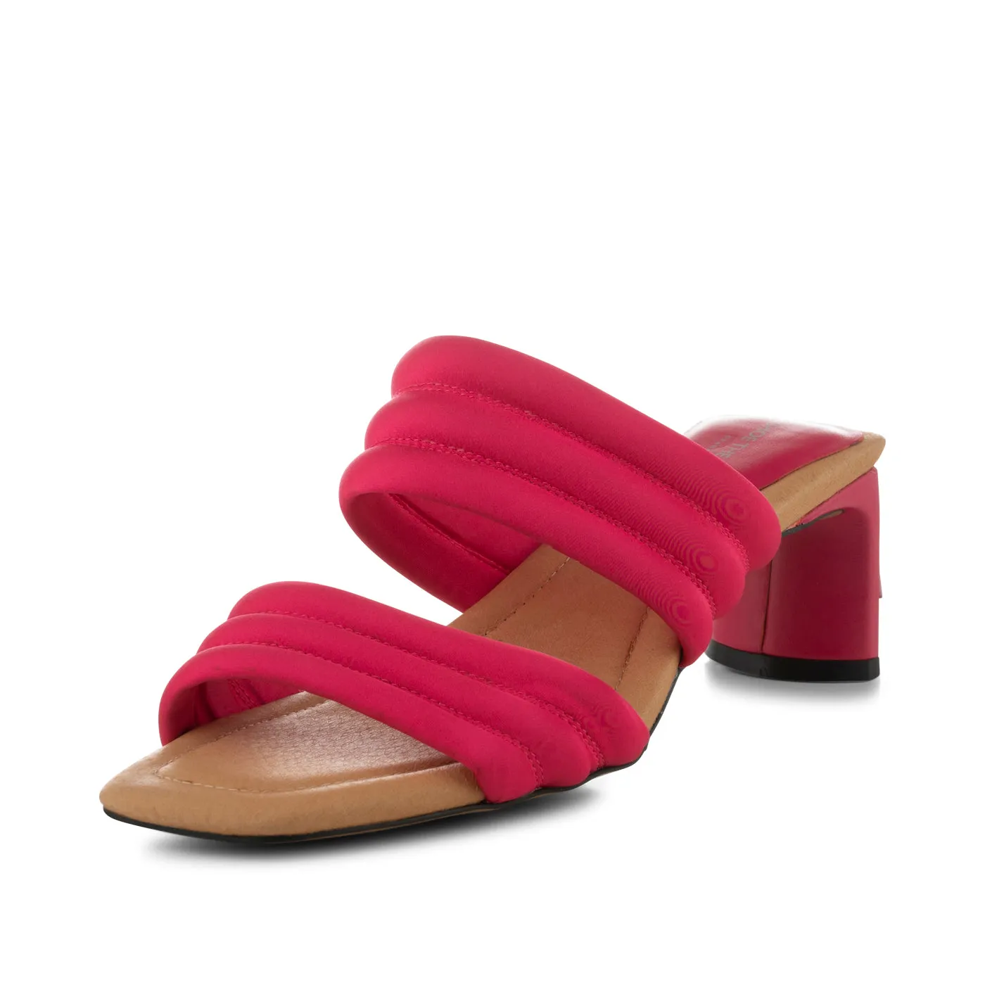 Sylvi heel textile - PINK SATIN