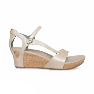 Teva Capri Wedge Pearlized Ivory Sandals